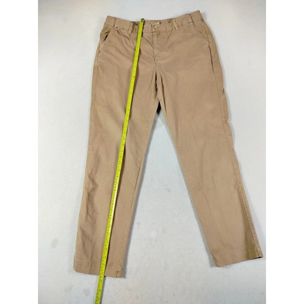 Coldwater Creek Pants Womens 14 Beige Chino Twill Adjustable Waist‎ Stretch